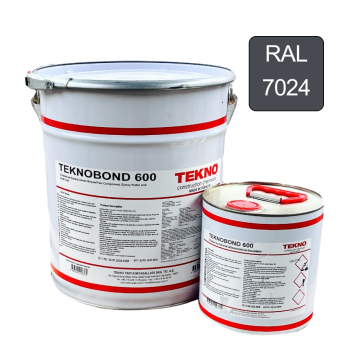 Епоксидна фарба для бетонної підлоги Teknobond 600, 20 кг, графітово сірий колір (RAL 7024)